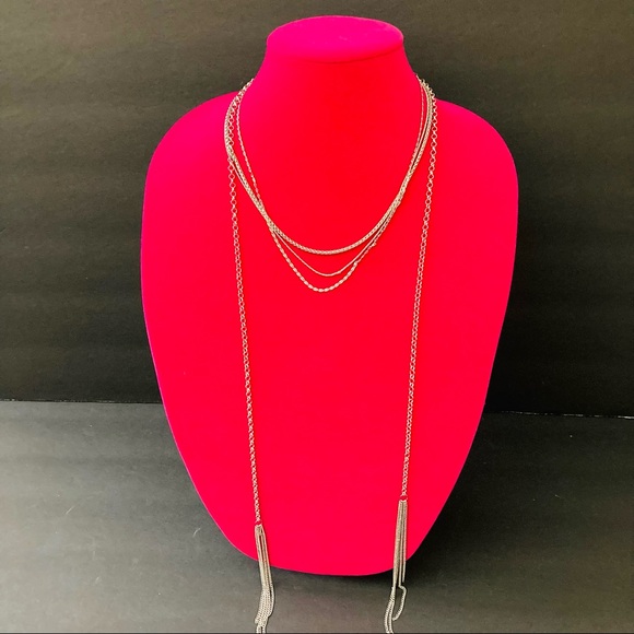 Halogen Jewelry - Halogen | Triple Layered Necklace | Silver Tone | Brand New